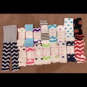 Lot of NWT or NWOT Lilly Willy Doodle Legging Style Tights, Size 2 to 4.